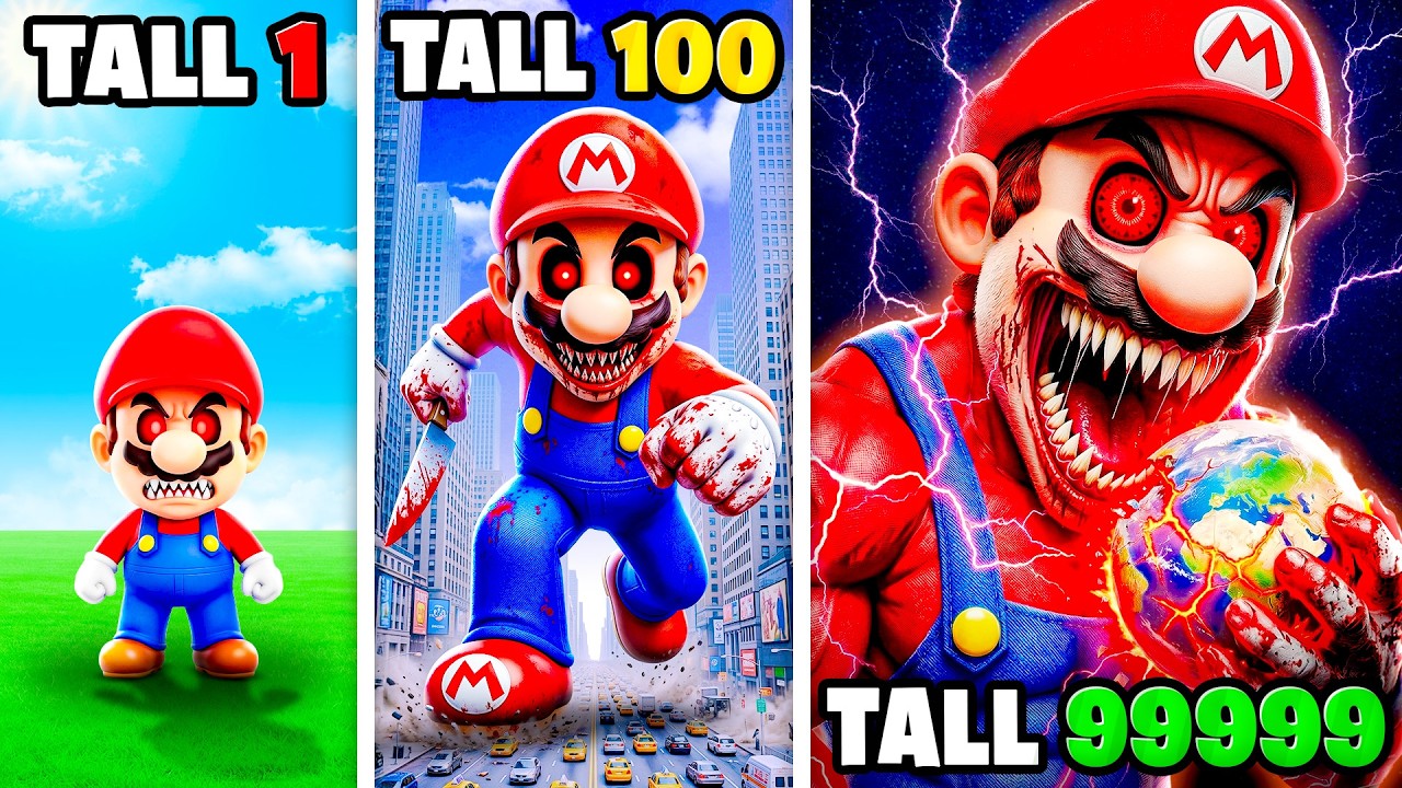 Shortest to TALLEST MARIO.EXE In GTA 5!