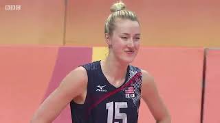 USA vs Netherlands - Rio Olympics Women's Volleyball Bronze Medal Match - BBC coverage screenshot 5