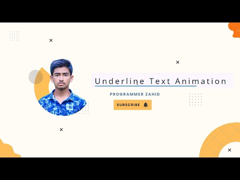 Underline Text Animation Using Html & CSS || 𝐏𝐫𝐨𝐠𝐫𝐚𝐦𝐦𝐞𝐫 𝐙𝐚𝐡𝐢𝐝 (Bangla Tutorial)