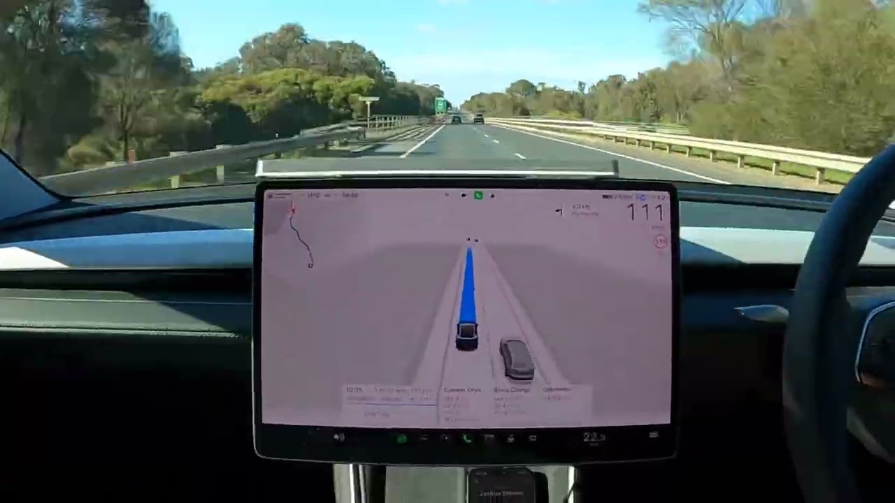 FSD (Supervised) driving from Perth to Manjimup