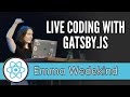 Live coding a Portfolio with Gatsby + GraphQL talk, by Emma Wedekind