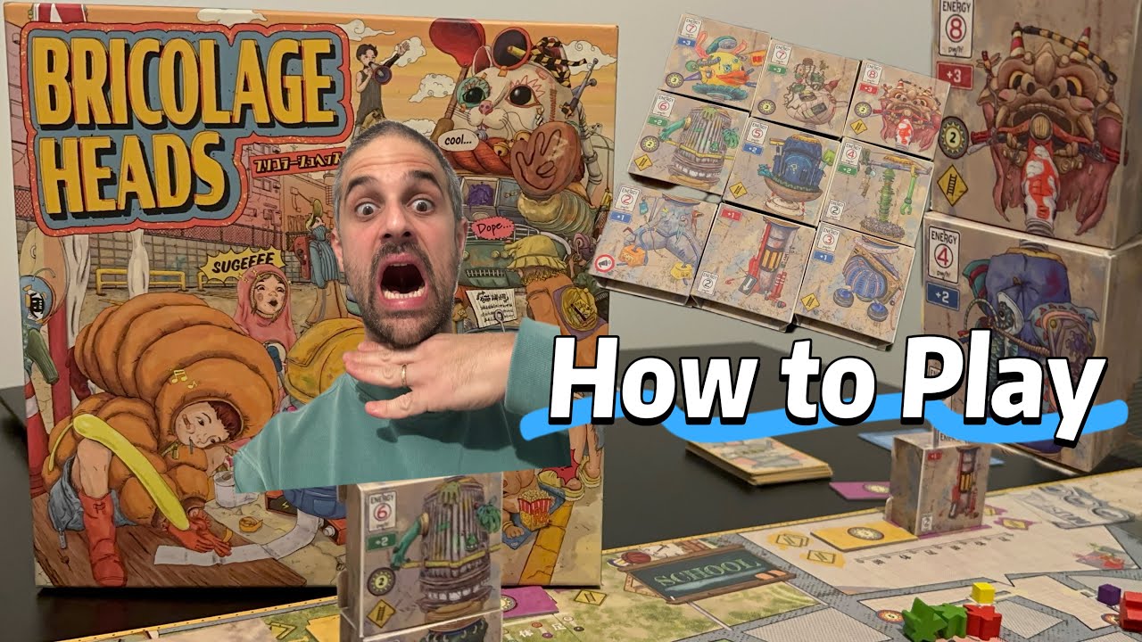 HOW to  PLAY BRICOLAGE HEADS |Board Game Review|