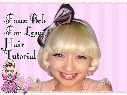 Faux Bob Style For Long Hair Tutorial - Violet LeBeaux