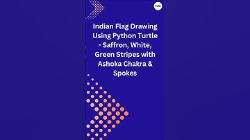 Draw the Indian Flag in 60 Seconds! ⏱️✨ (Python Turtle) #shorts