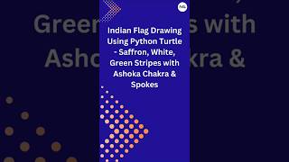 Draw the Indian Flag in 60 Seconds! ⏱️✨ (Python Turtle) #shorts
