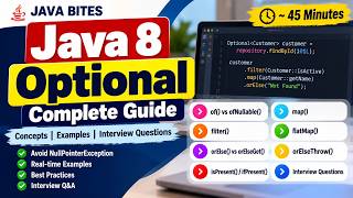 Java 8 Optional Class Explained | All Methods, Real-Time Examples & Interview Questions