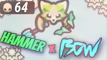 Taming.io Hammer X Bow (64 kills/one hour) #tamingio #iogames
