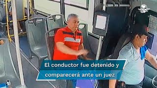 Chofer de autobús mata a una persona por quedarse dormido al volante