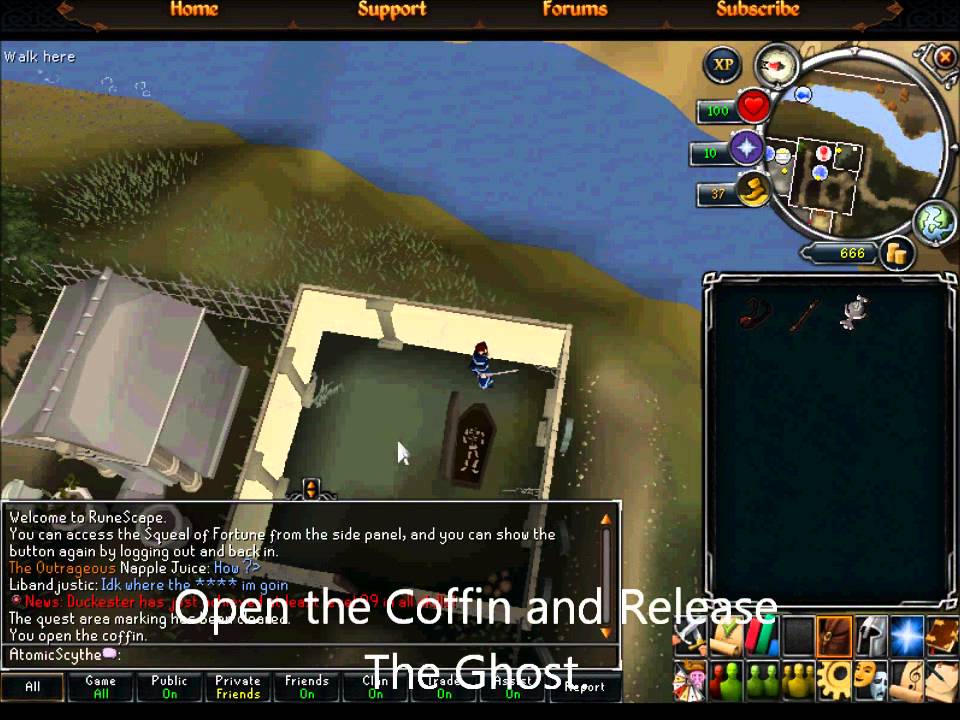 RuneScape Quest Guide: The Restless Ghost - YouTube
