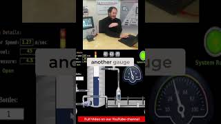Bottling Plant Simulation: Real-Time HMI &amp; VNC Control #shorts