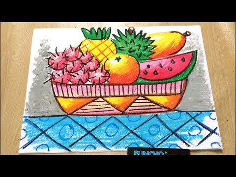  Lukisan  Oil Pastel Krayon Buah buahan  Tempatan  PPT dan PAT 