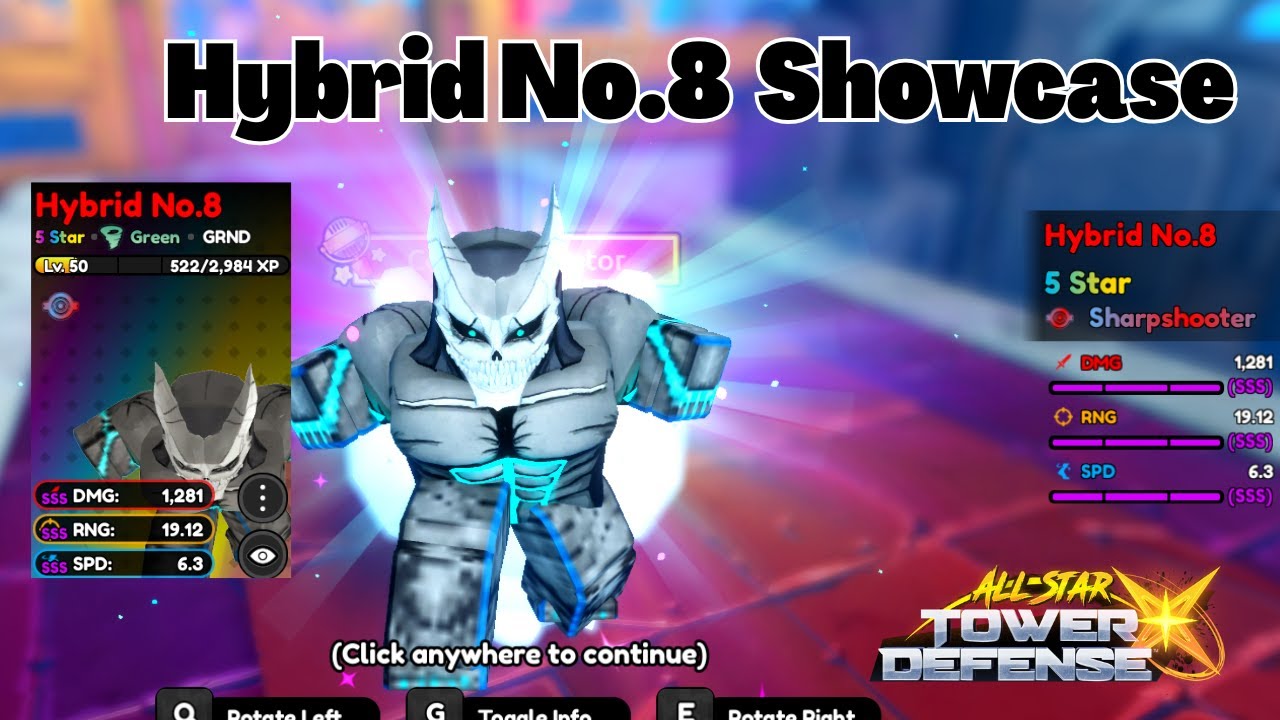Hybrid No.8 ASCENDED Showcase (Kafka Kaiju No.8) All Star