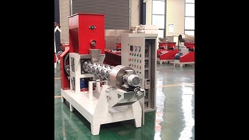 500-800kg/h Floating Fish Feed Manufacturing Machine For Sale Testing Video