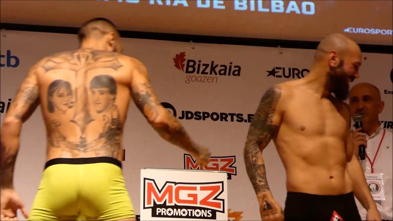 PESO COMPLETO Y HEAD TO HEAD - KERMAN LEJARRAGA VS FRANKIE GAVIN + CARTÓN - BILBAO, ESPAÑA