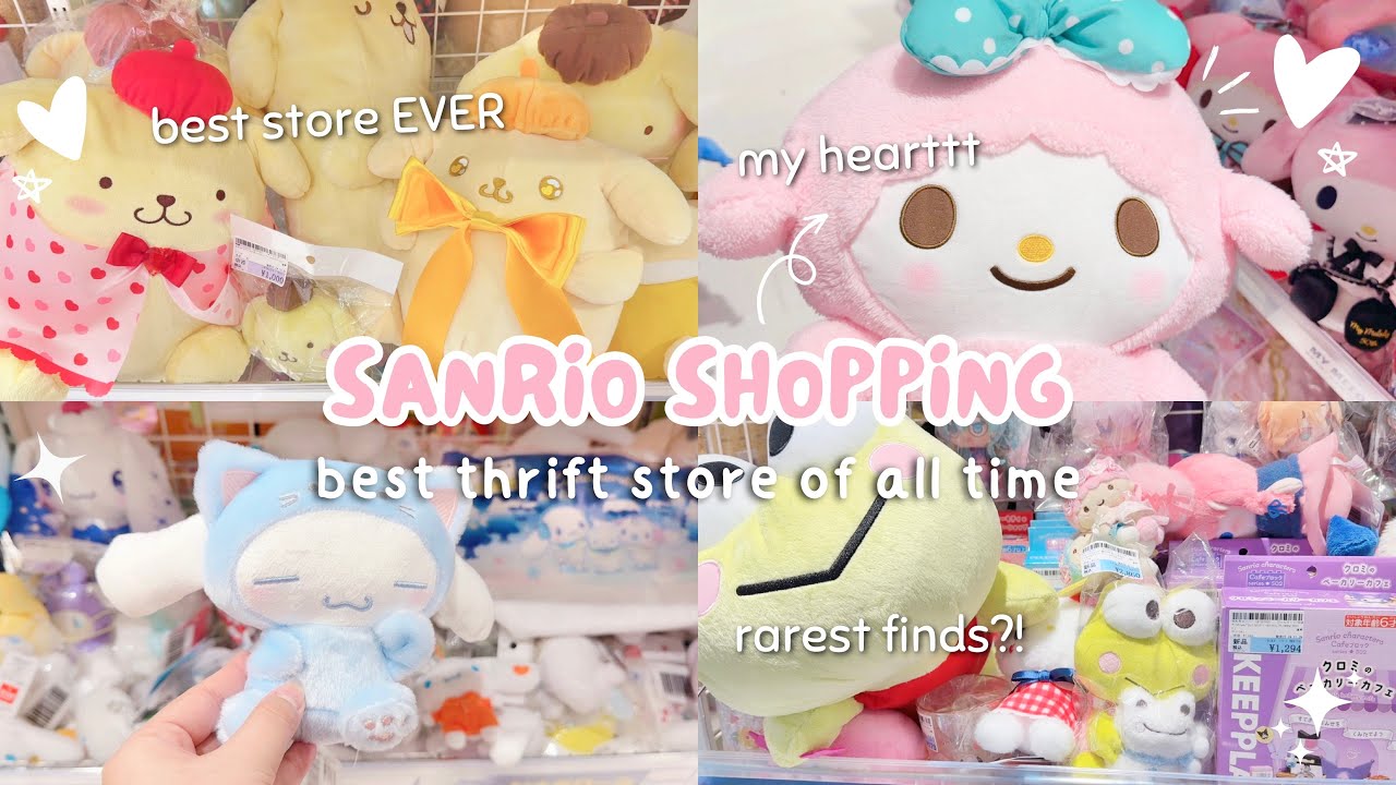 japan shopping vlog 🛒💗 the ultimate sanrio thrift store, rare finds, store tour ♡