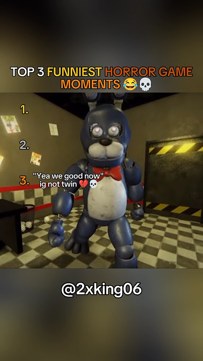 Top 3 FUNNIEST HORROR GAME MOMENTS 😂💀 (He Cannot Be That Fast) #fnaf #horrorgame #scary