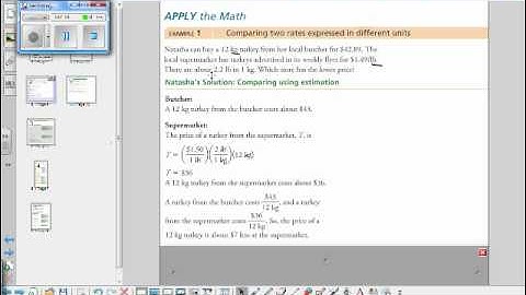 8.1 Comparing and Interpreting Rates