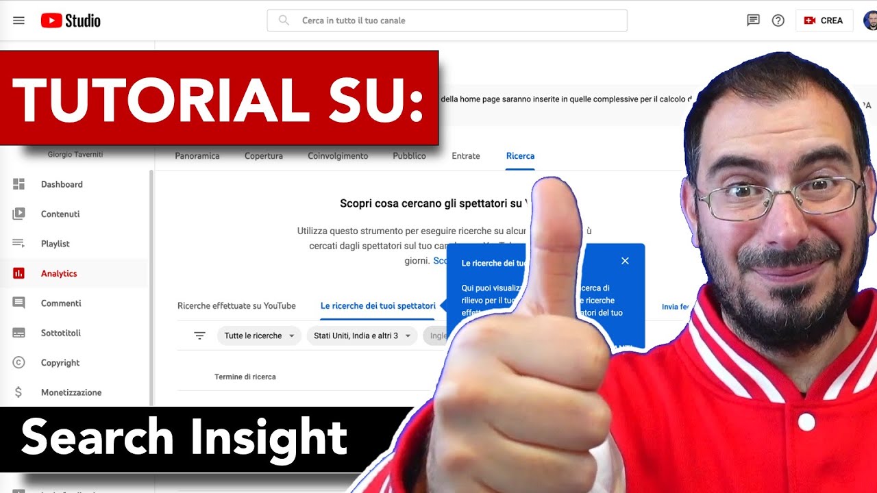 Tutorial su YouTube Search Insight: c'è una parte avanzata! - YouTube