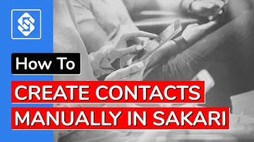 Creating Contacts Manually in Sakari SMS