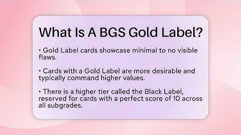 What Is A BGS Gold Label? - The Memorabilia Zone