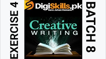 creative writing exercise 4 Batch 8 | crw 101 exercise 4 batch 8
