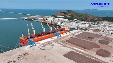 Góc Nhìn Toàn Cảnh Vận Hành 2 Bộ Cẩu Cảng Sông Lam