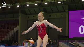 2024 Women's Artistic Europeans - Interview Charlize MOERZ after podium training