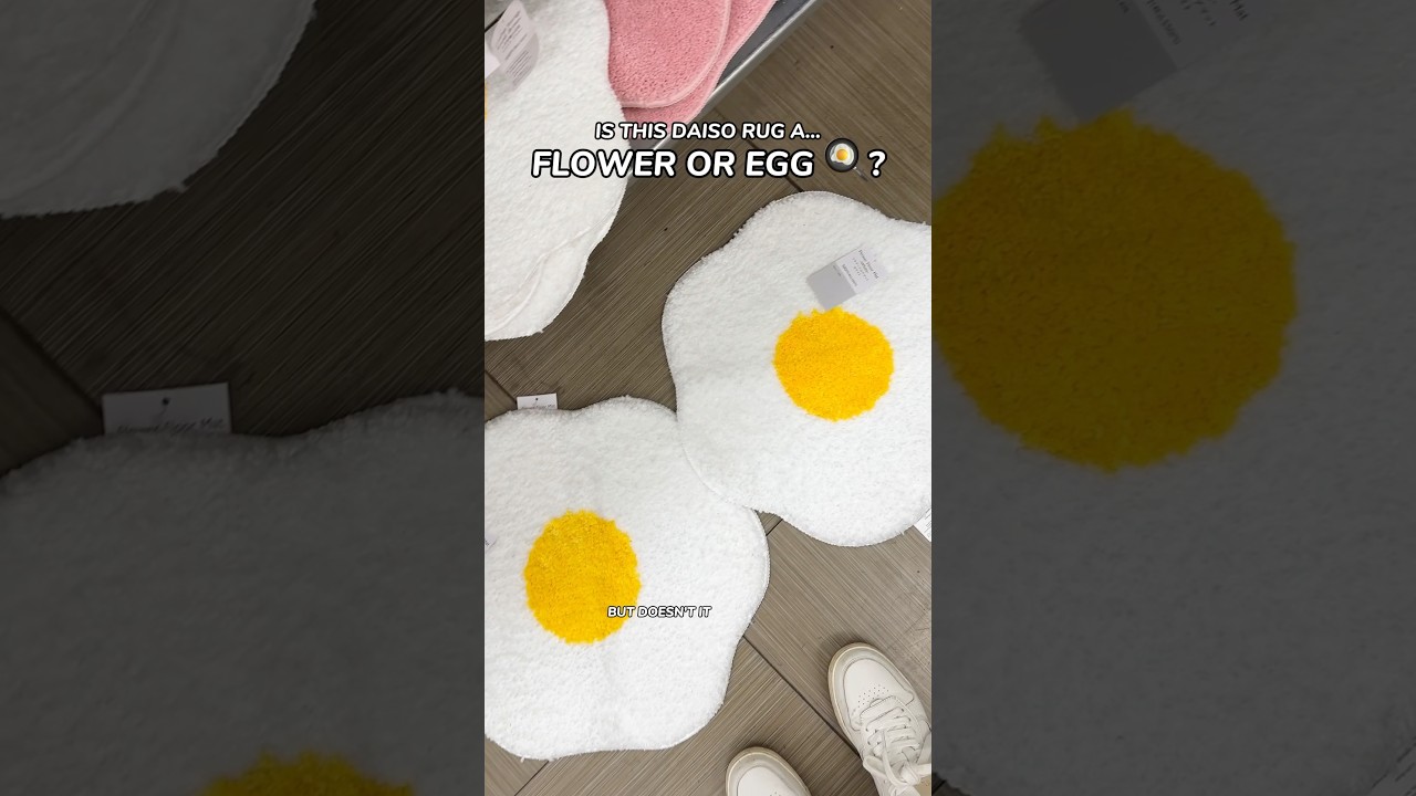 Is this Daiso Rug a Flower 🌼 or Egg 🍳? 🤔 