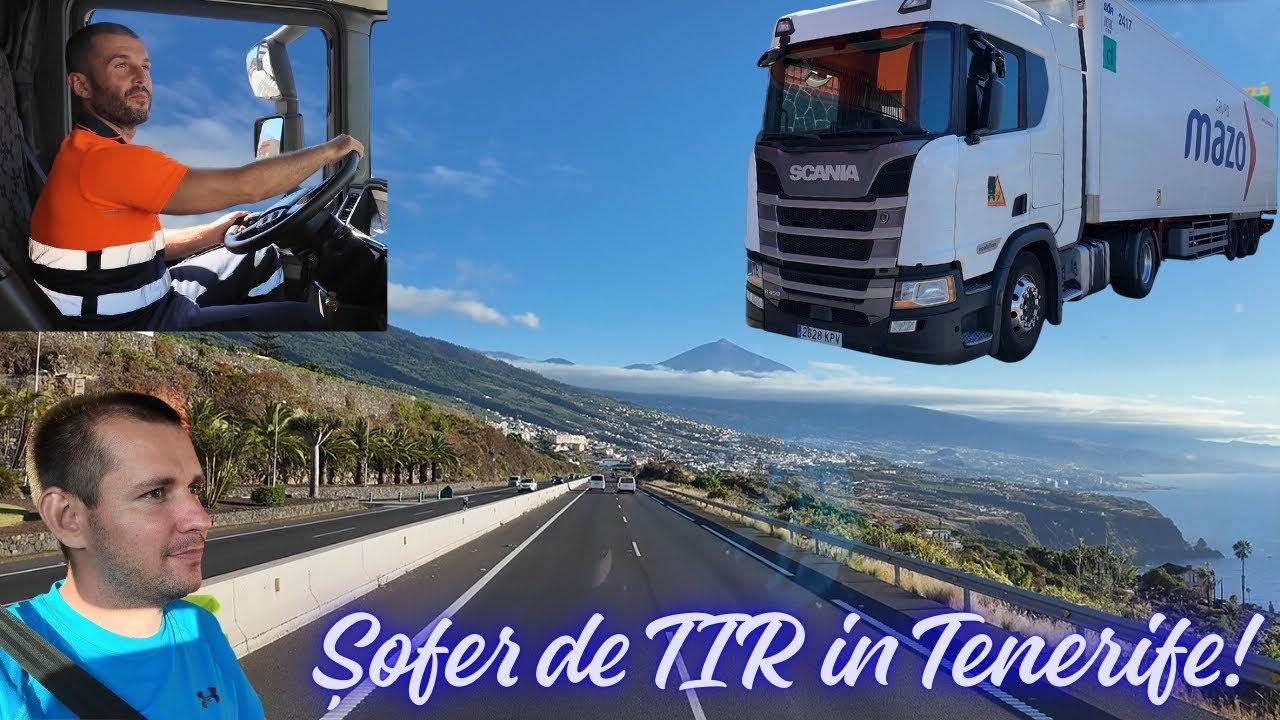 O zi din viața unui șofer de TIR in Tenerife. #world #vlog #travel