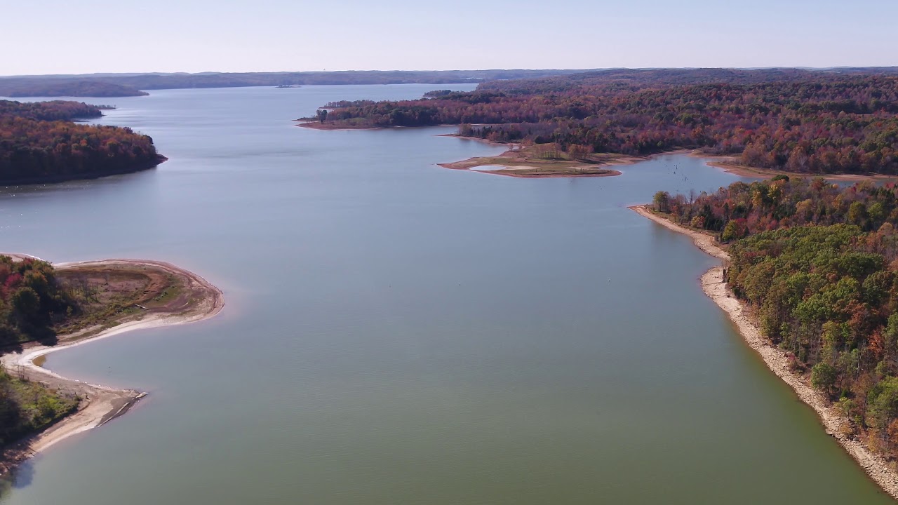 Patoka Lake and Hindostan Falls Drone view YouTube