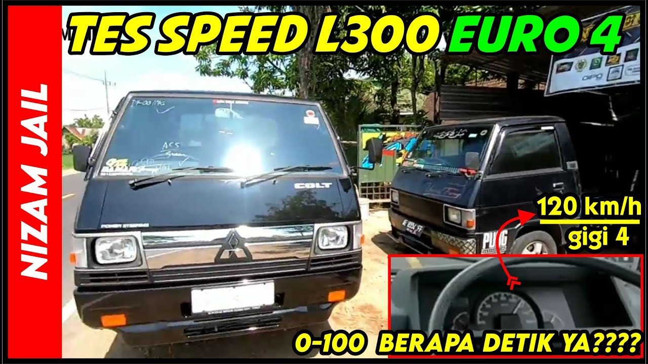 Tes Kecepatan New L300 euro 4 || 0 - 100 km/h berapa detik ya???