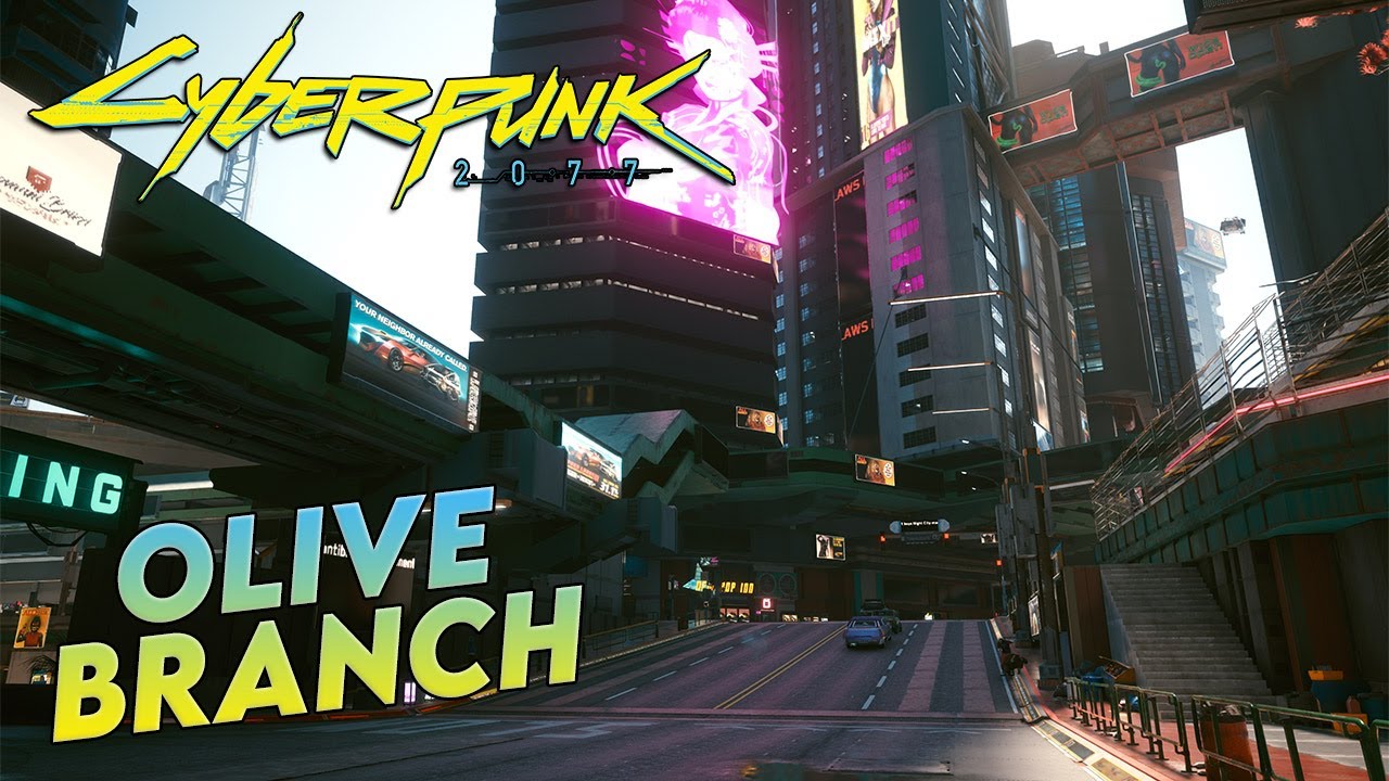 CYBERPUNK 2077 MISSION OLIVE BRANCH YouTube