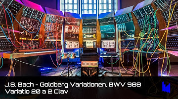 J.S. Bach - Goldberg Variationen BWV 988 - Variatio 20 a 2 Clav (Synthesized)