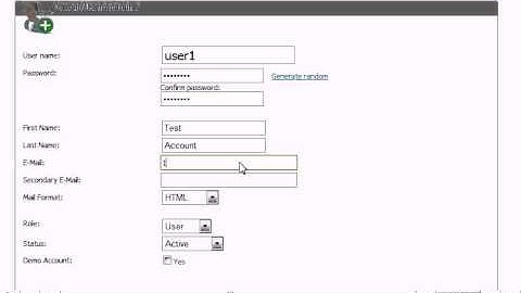 How to create a customer account in WebsitePanel