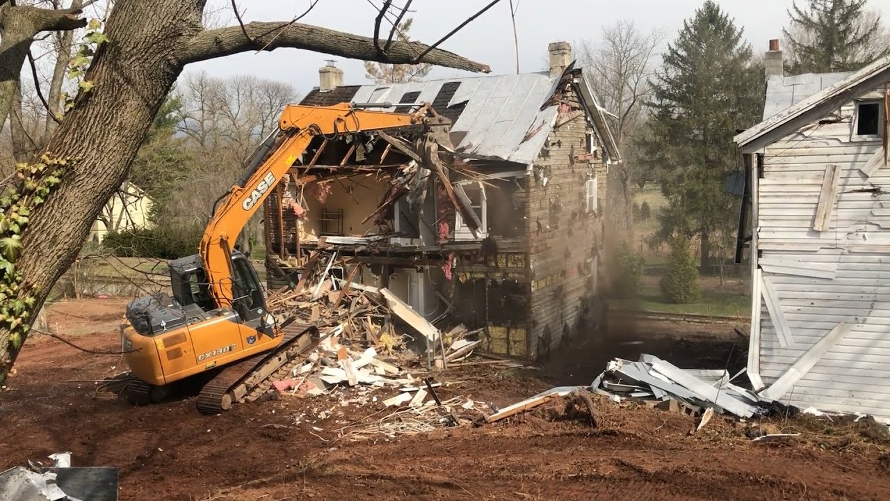 excavators and other construction vehicles at work YouTube