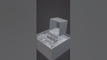 Fluid simulation 4 - Solid viewport, Material 2