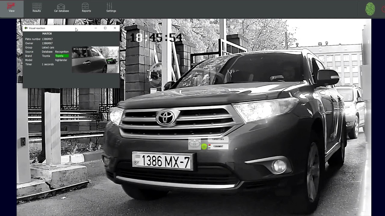 Double access control of parking lots and residential areas