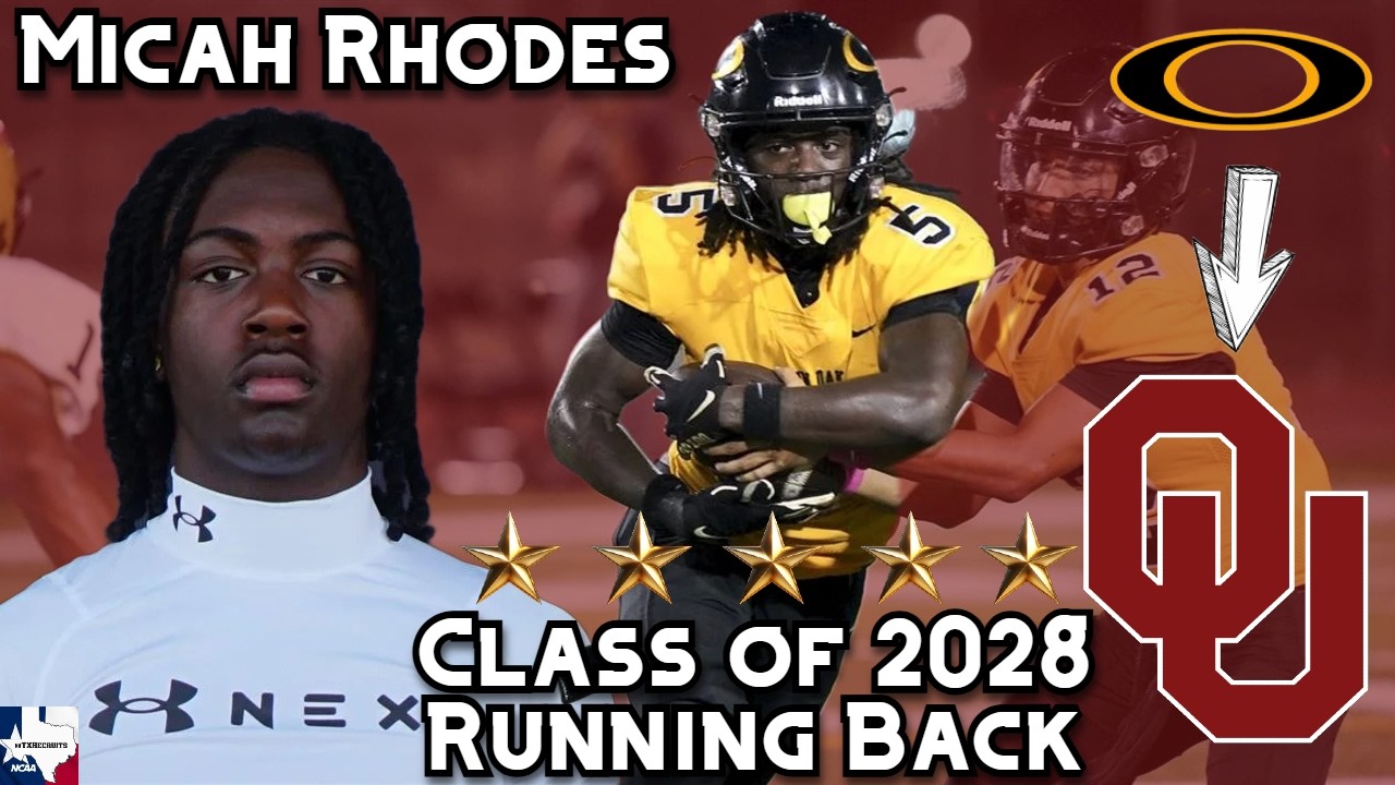 Micah Rhodes Rivals Micah Rhodes Highlights – #1 RB in the Nation | Oklahoma Football ...