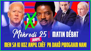 ÉMISSION MATIN DÉBAT ( 25 JANVIER 2023 ) Radio Télé Éclair