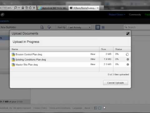 autocad tutorial iniciante Autodesk 360: Uploading and Sharing