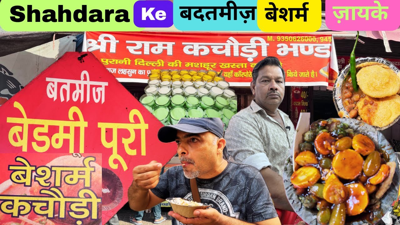Shahdara Delhi ke बेशर्म और बदतमीज़ ज़ायके | Fruit Kachori | Bheega Kulcha| मट्ठी कुलचा | Delhi Food