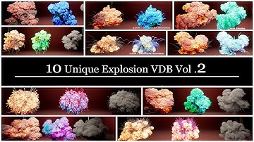 Realtime Animated VDB Explosion Vol 02. Unreal Engine