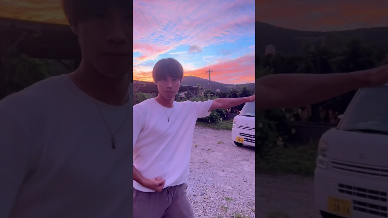 赤い空で変身 #仮面ライダーblack