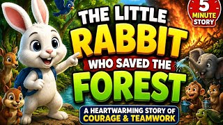 Full The Little Rabbit Who Saved the Forest 🐰🌳 | Heartwarming Moral Story for Kids#Mor#MoralStory #Kids News