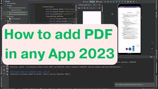 How to add pdf in app 2023 || Kotlin || Android Studio