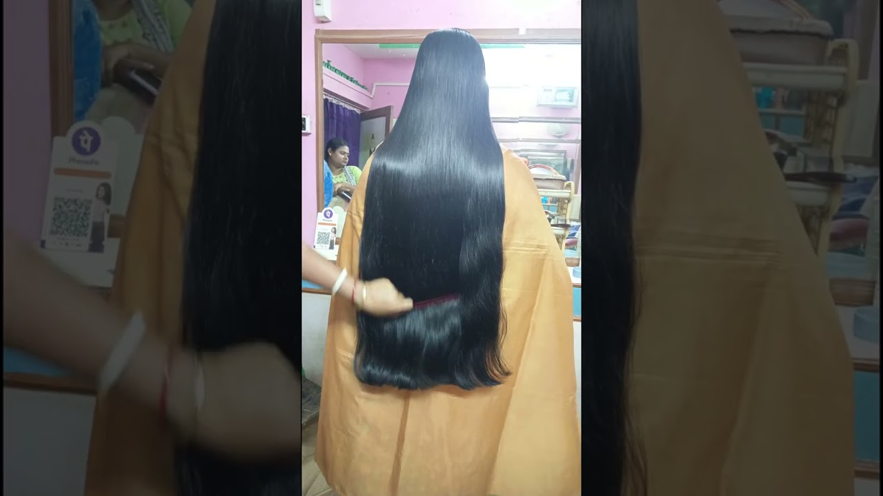 Easy straight hair cutting for very long hair 💖😍 (@Swapna Beauty space)
