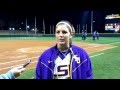 Sophomore pitcher Baylee Corbello on her one hit shutout