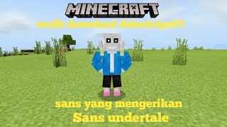 Coolest Addon|Sans undertale|support mcpe version 1.16+ screenshot 1