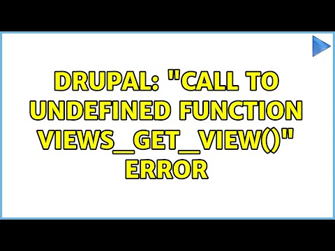 Drupal: 'Call to