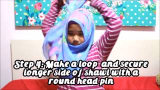 Simple 5 Step Hijab Tutorial For Kids By Nurul Diyana